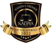 NAOPIA Top 10 Attorney 2022 award